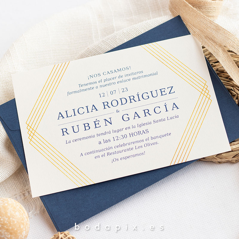 invitaciones de boda elegantes