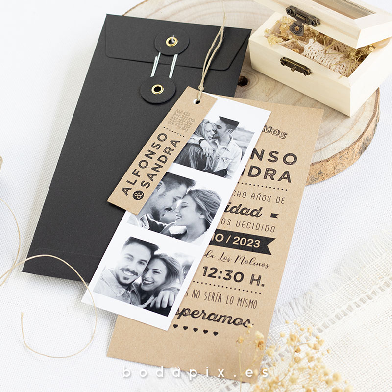 invitaciones de boda con foto