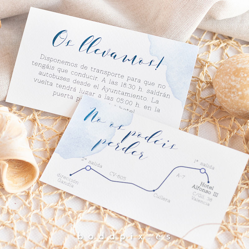 mapa de llegada para bodas acuarela