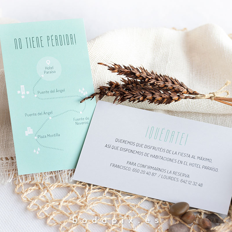 mapa de llegada para bodas