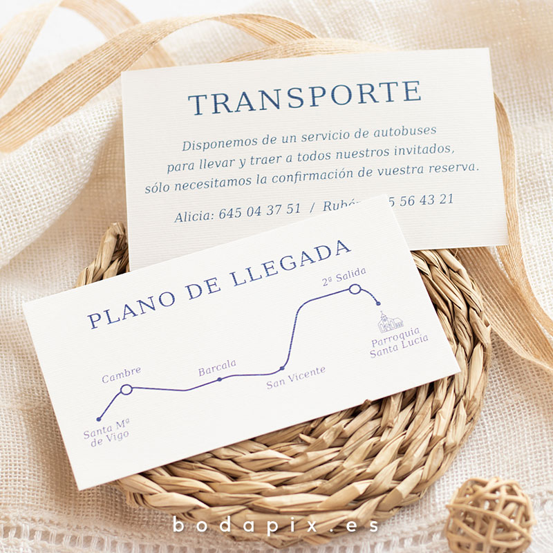 mapa de llegada para bodas