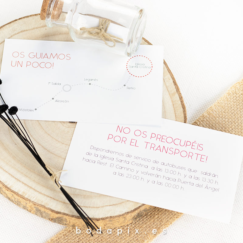 mapa de llegada para bodas