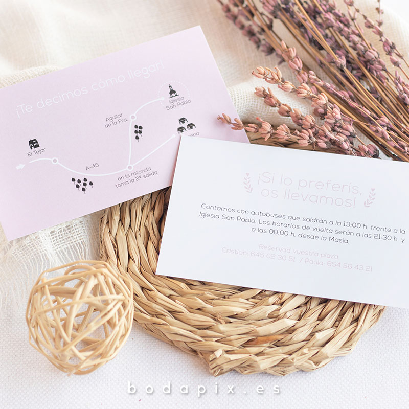 mapa de llegada para bodas