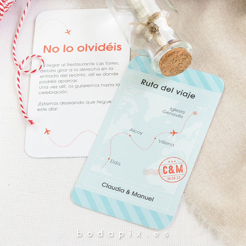 plano de llegada para bodas