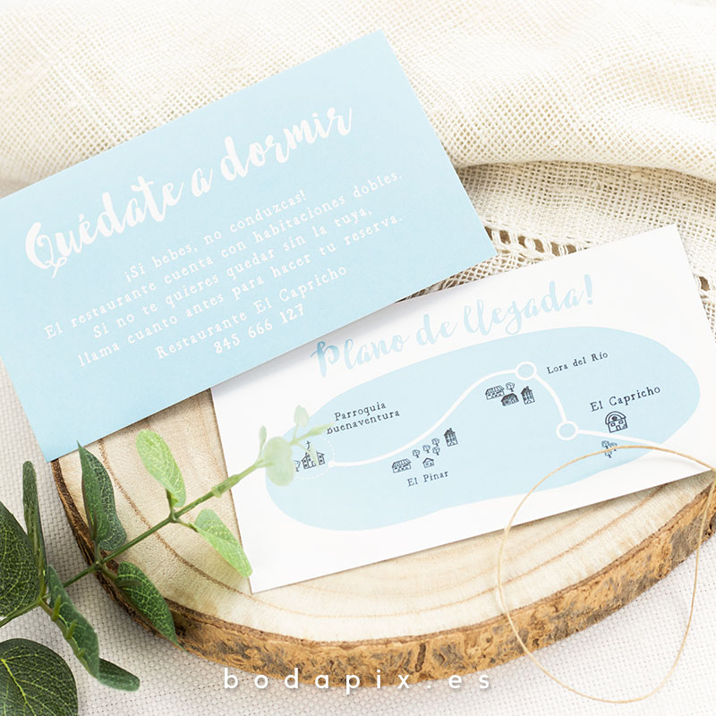 plano de llegada para bodas