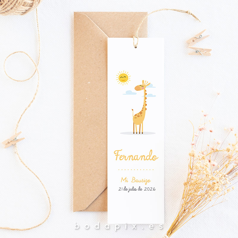 marcapáginas para bautizo dibujos