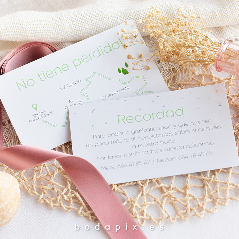 mapa de llegada para bodas