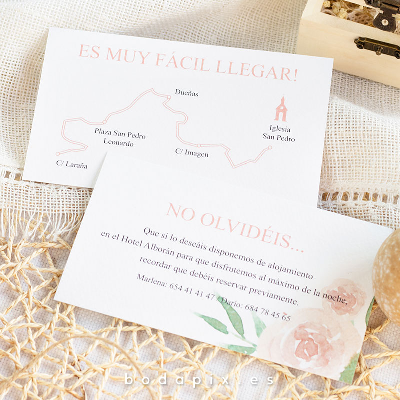 plano de llegada para bodas