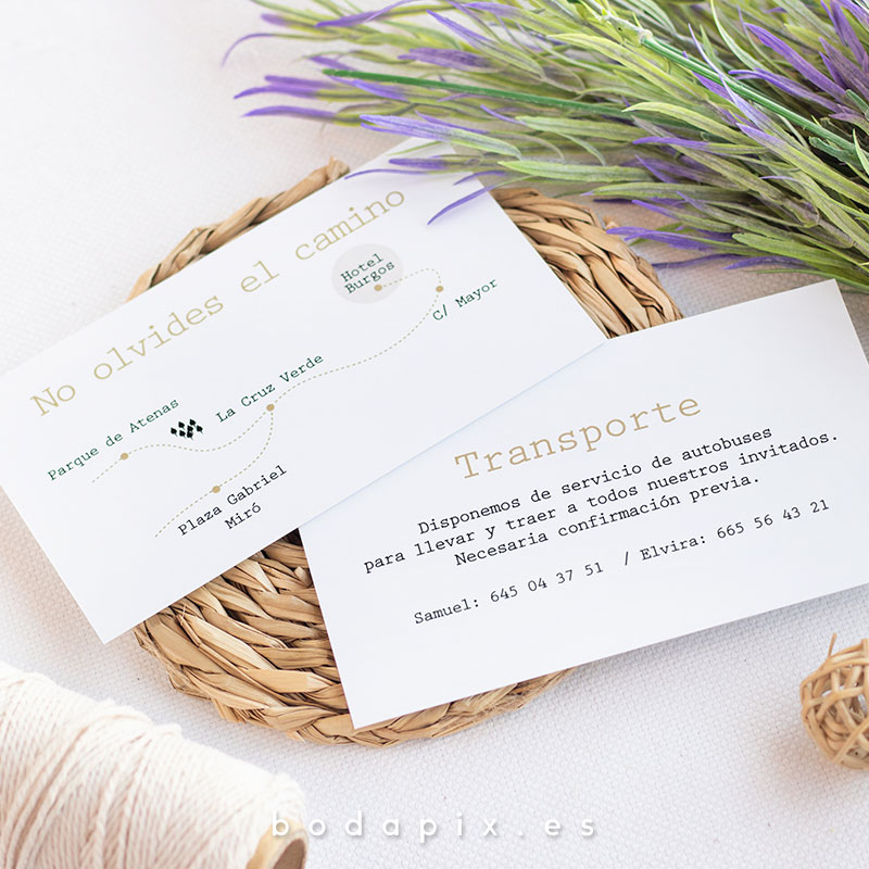 plano de llegada para bodas