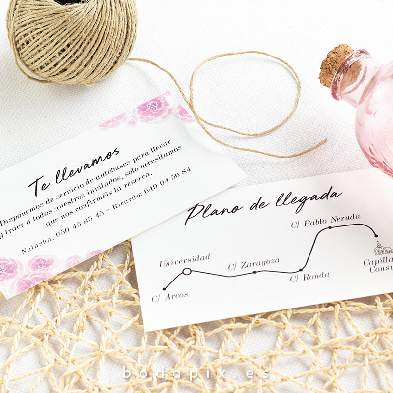 plano de llegada para bodas