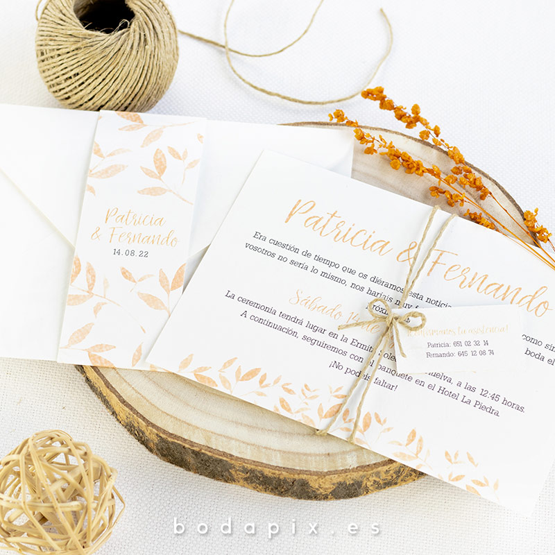 invitaciones de boda florales