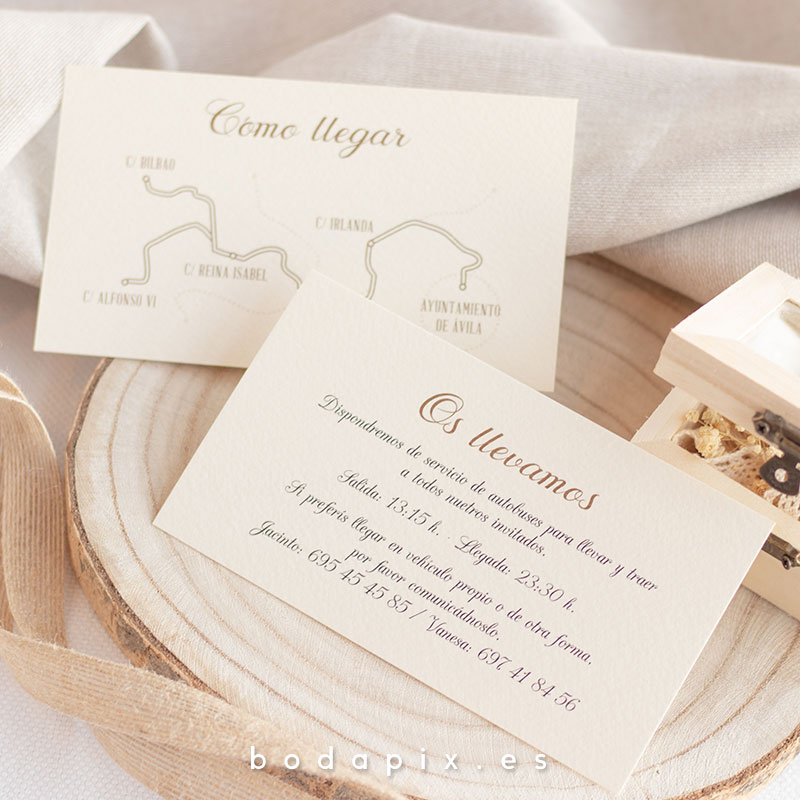 mapas de llegada para bodas