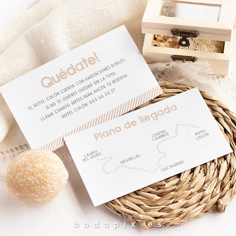 plano de llegada para bodas