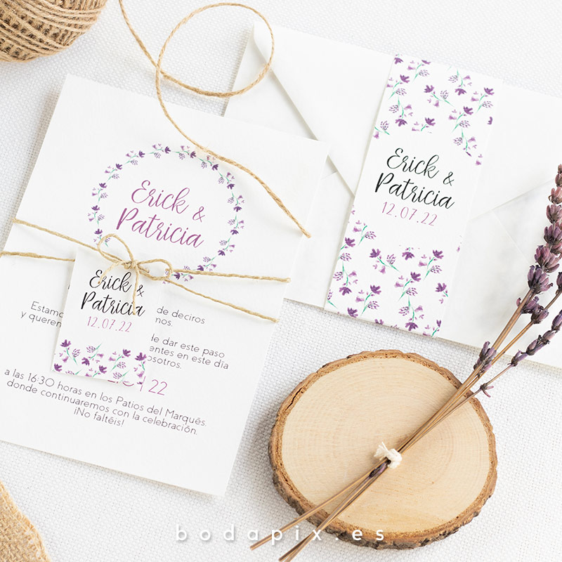 invitaciones de boda florales