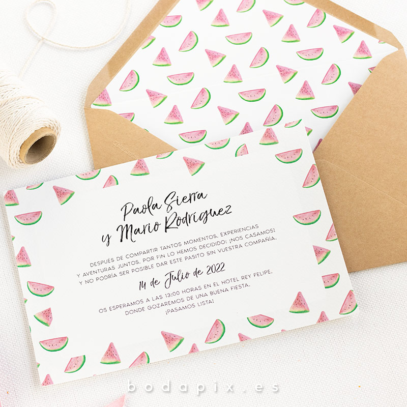 invitaciones de boda tropicales