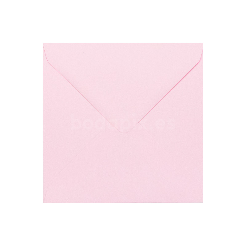 Sobre 155x155 rosa bebé