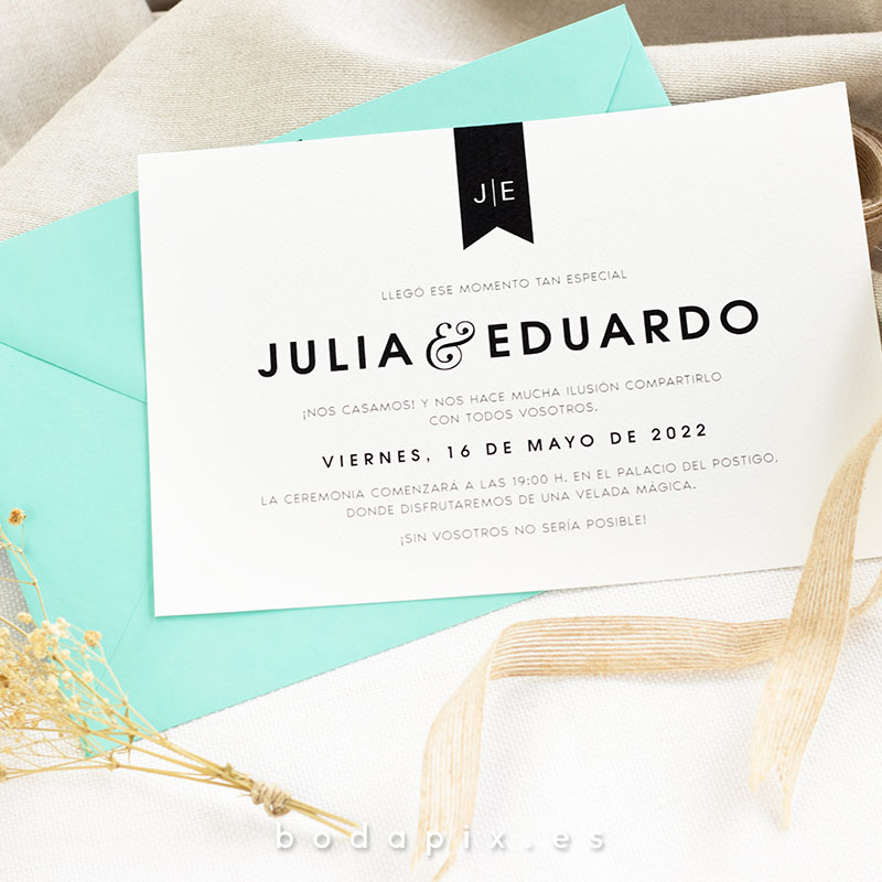invitaciones de boda elegantes