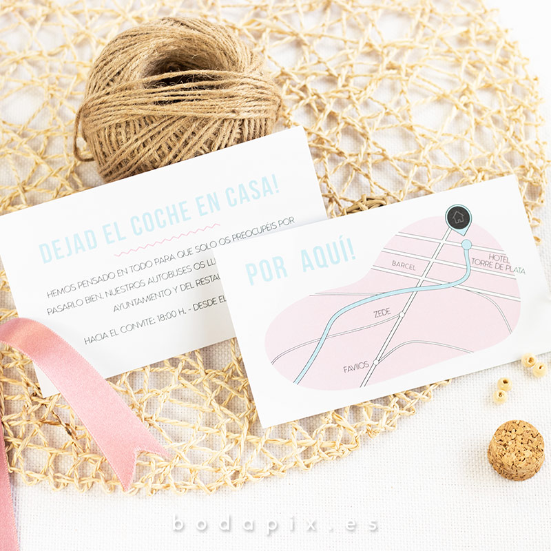 plano de llegada para bodas