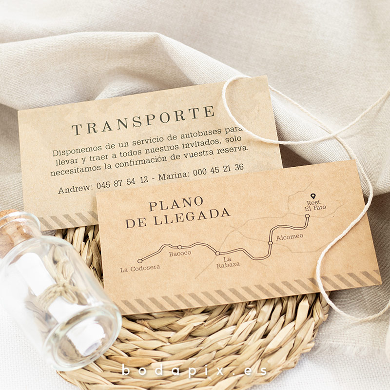 plano de llegada para bodas