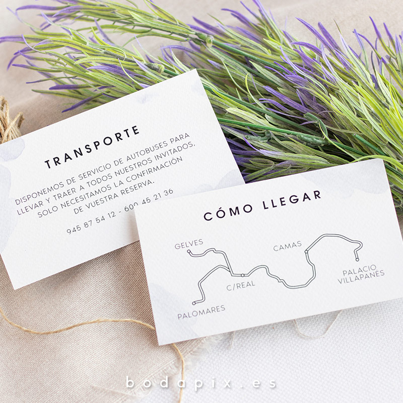 mapa de llegada acuarela para bodas