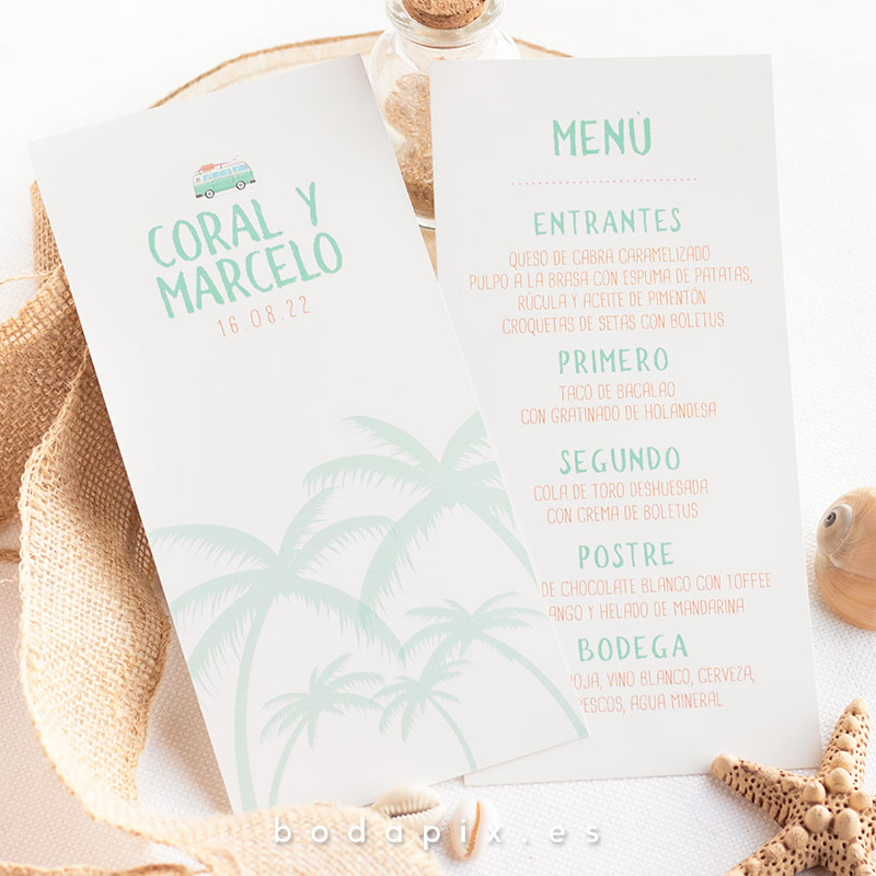 minutas para bodas