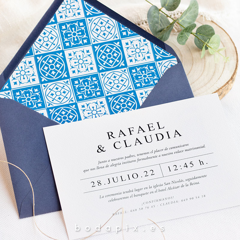 invitaciones de boda clásicas