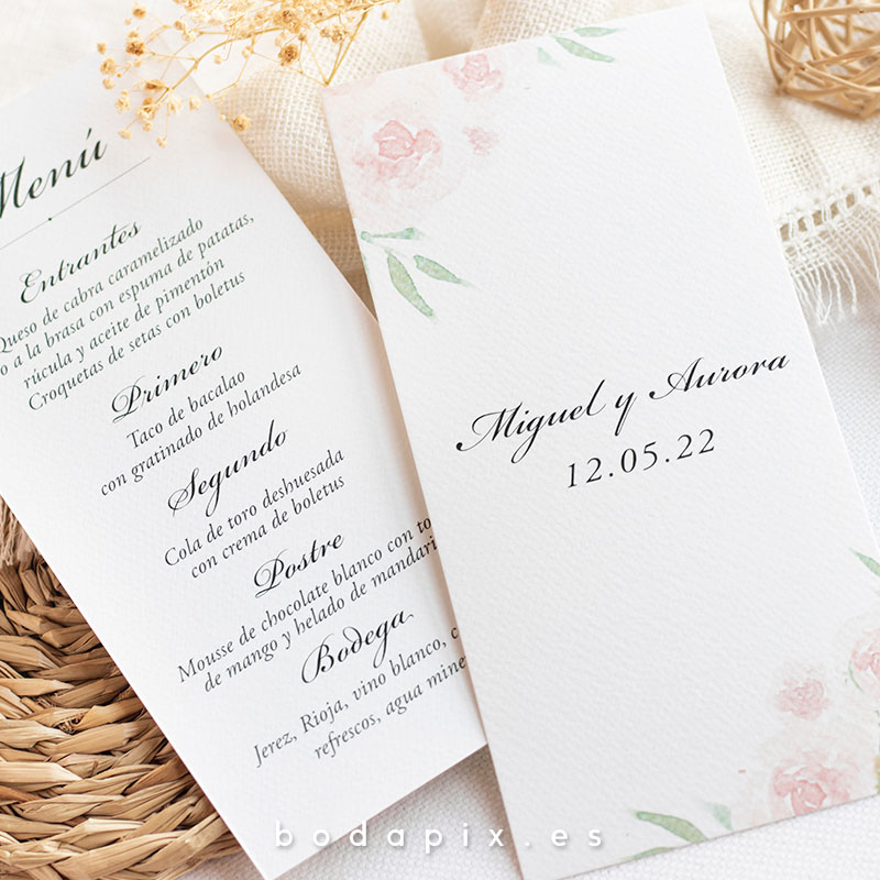 minutas clásicas para bodas