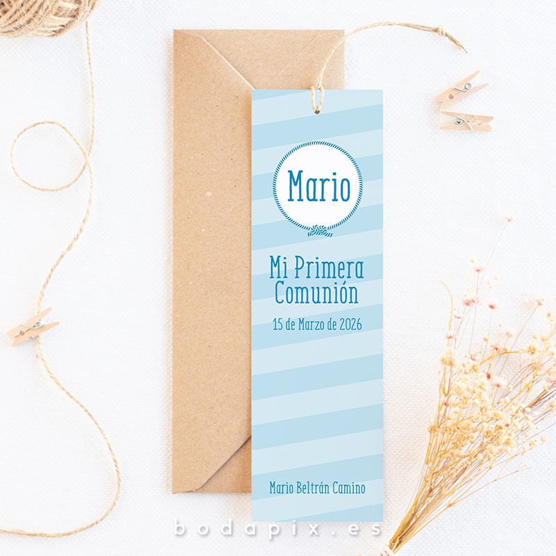 marcapáginas comunión marinero