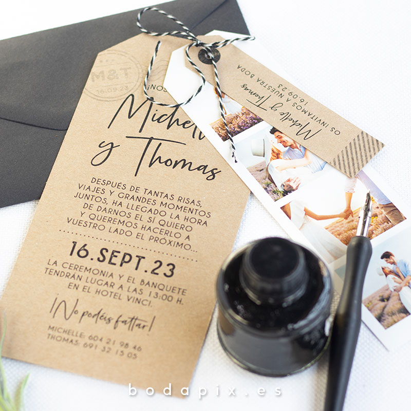 invitaciones de boda con foto