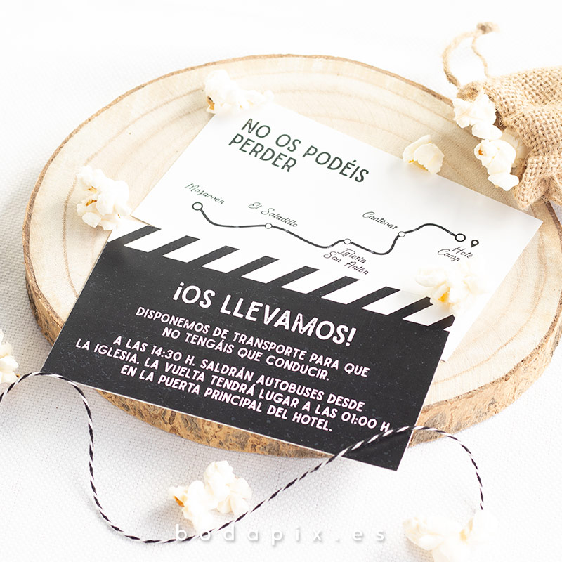 plano de llegada para bodas de cine