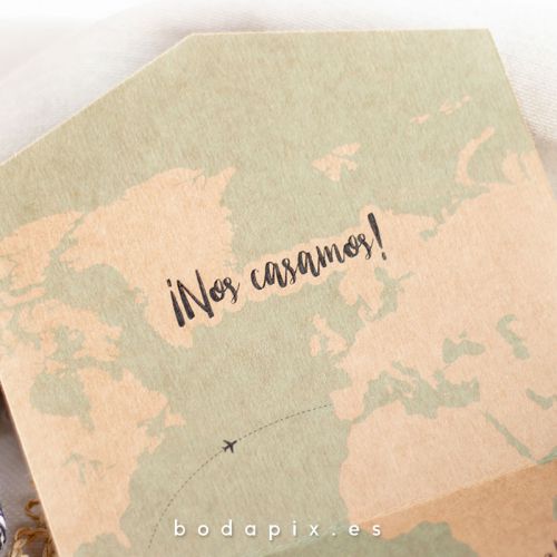 invitaciones de boda viajeras