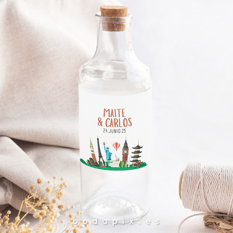 etiquetas de botellas para bodas