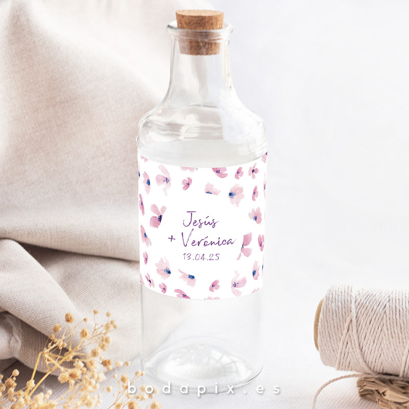 etiquetas de botellas para bodas