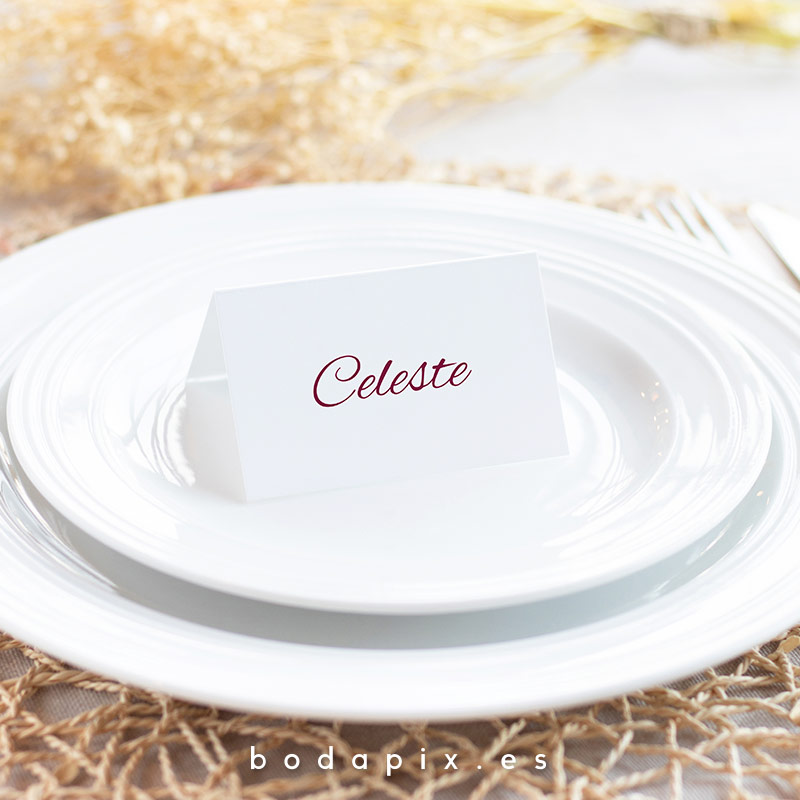 Marcasitios para bodas a juego con la invitación Arrows