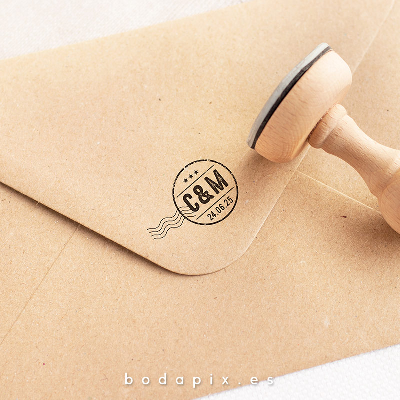 Sello para bodas personalizado Air Love