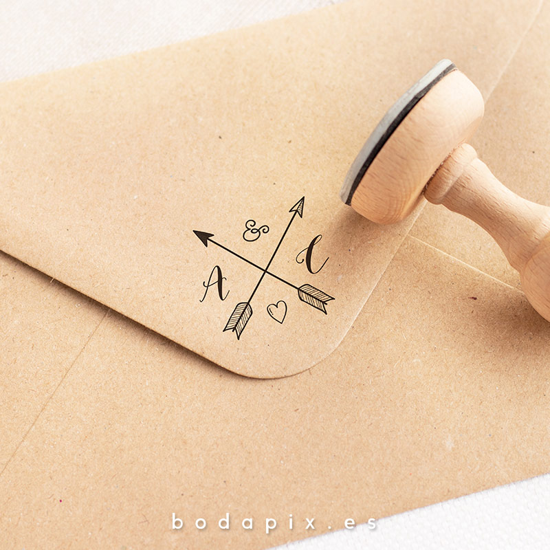 Sello para bodas Arrows