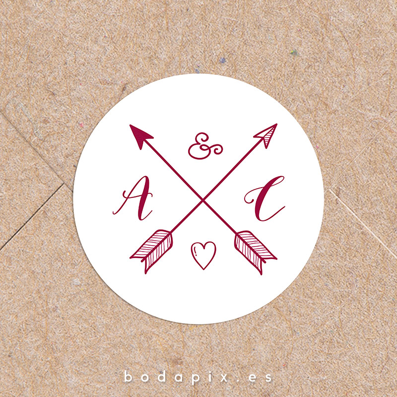 Adhesivos y pegatinas para bodas Arrows