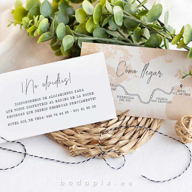 plano de llegada para bodas