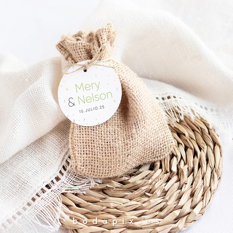 etiqueta detalle personalizada boda polaroid