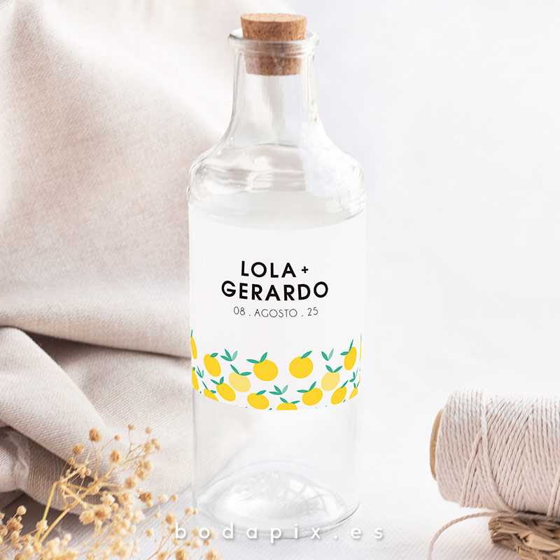 etiquetas de botellas para bodas