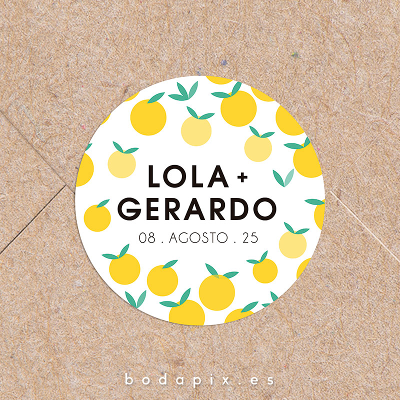 pegatinas para bodas