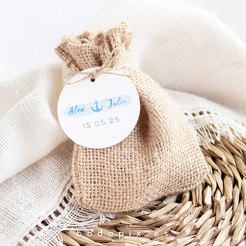 etiquetas para bodas marineras