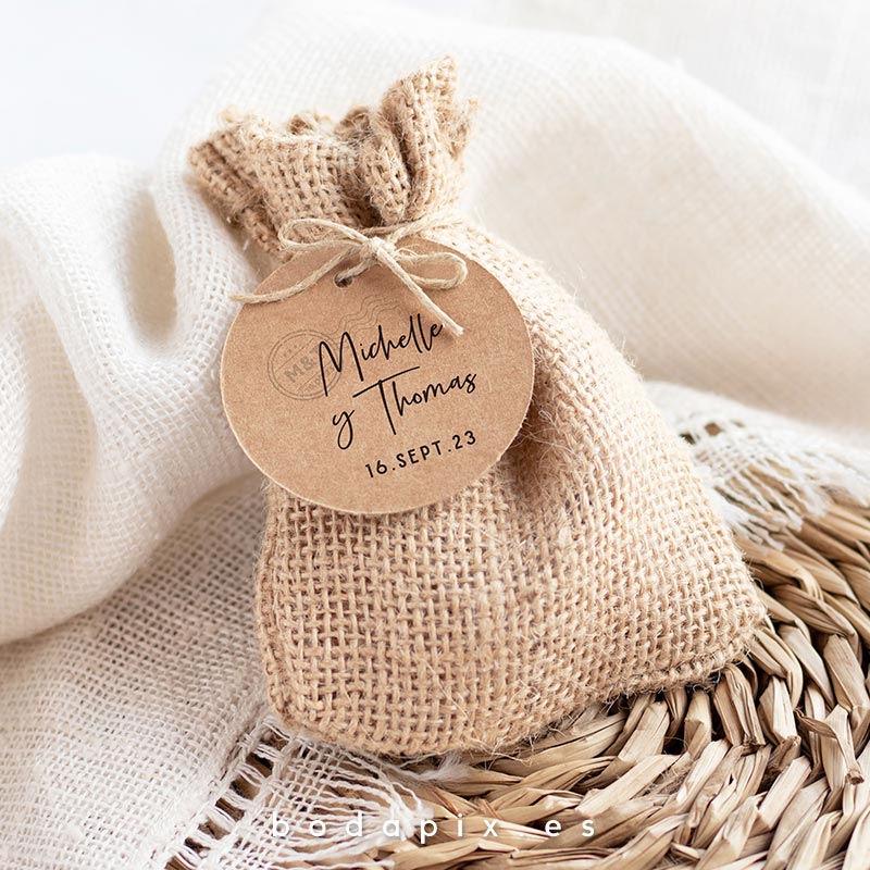 etiquetas detalles boda sequency