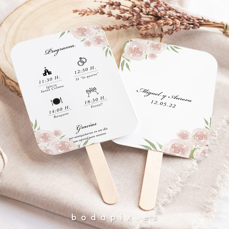 pai pai abanico boda pink palace