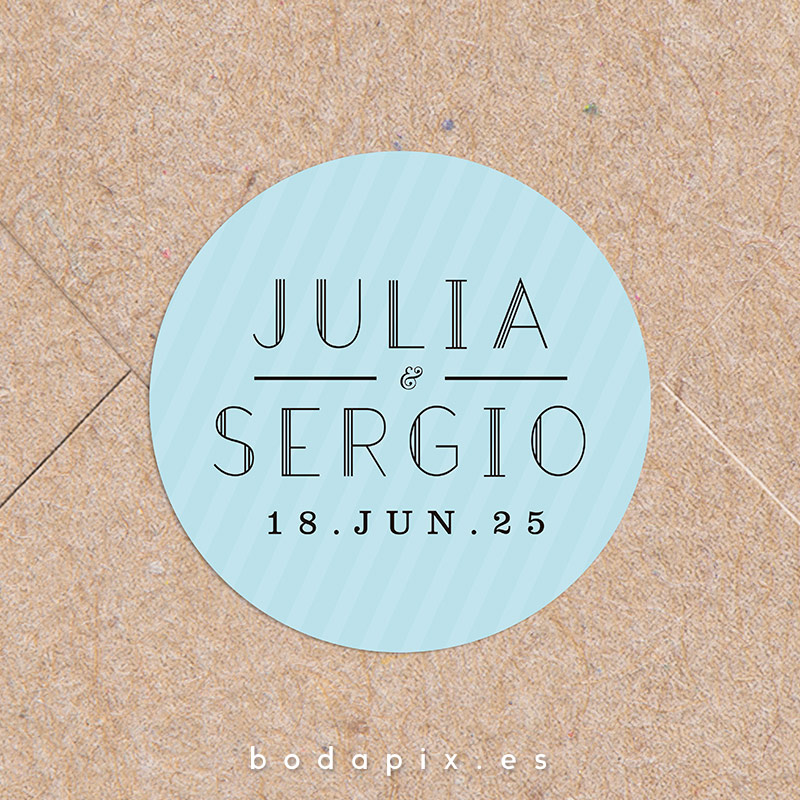 adhesivo pegatina personalizada boda vinilo