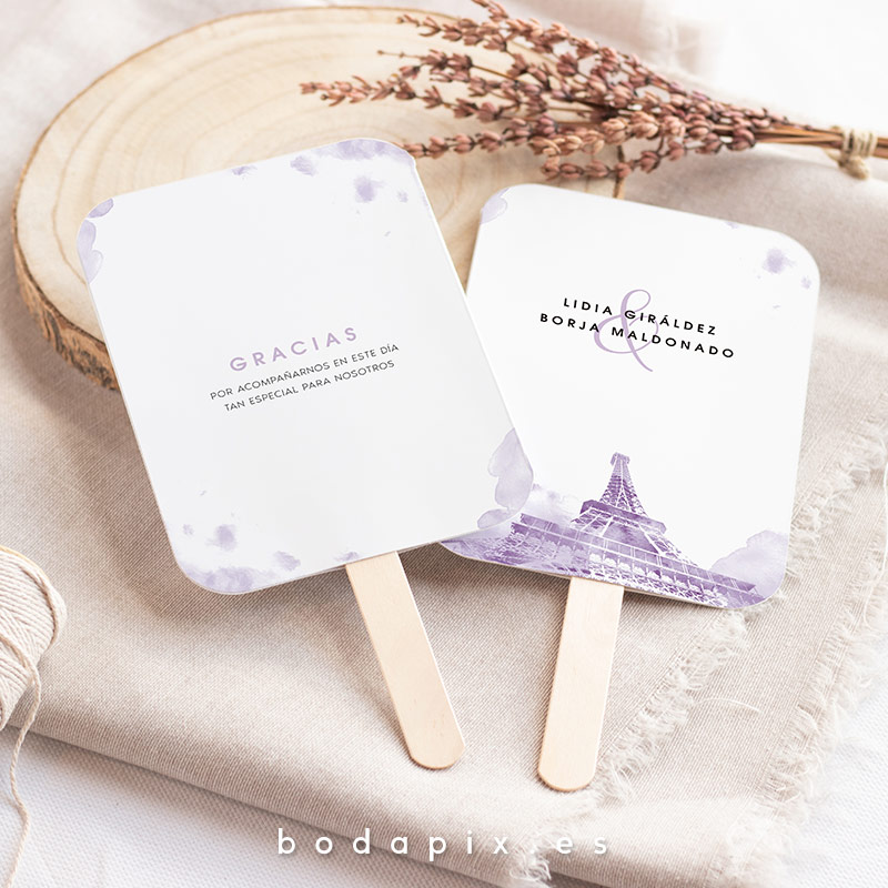 pai pai abanico personalizado boda paris