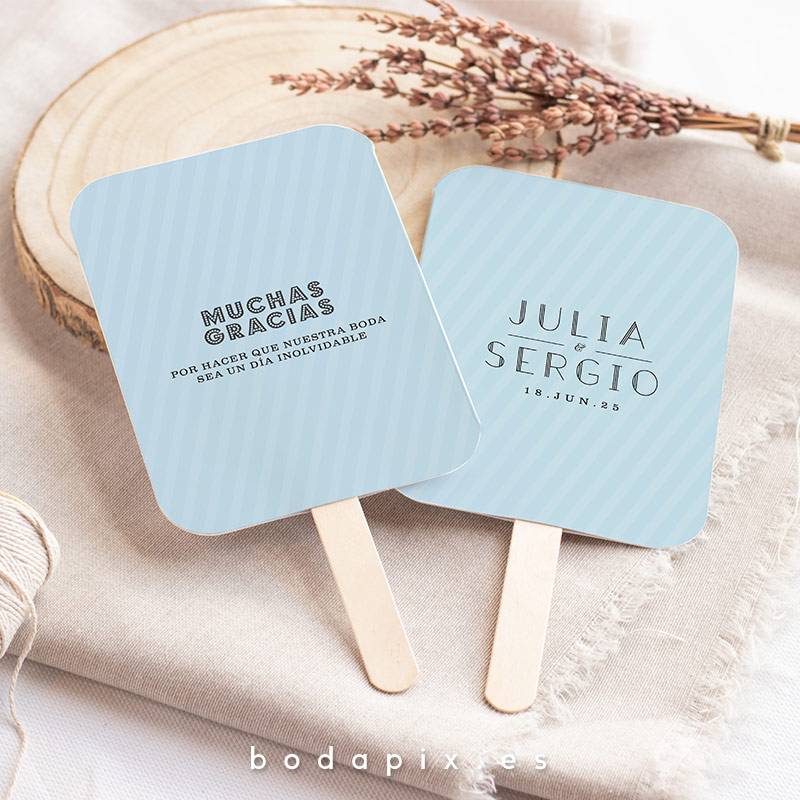 pai pai abanico personalizado boda vinilo