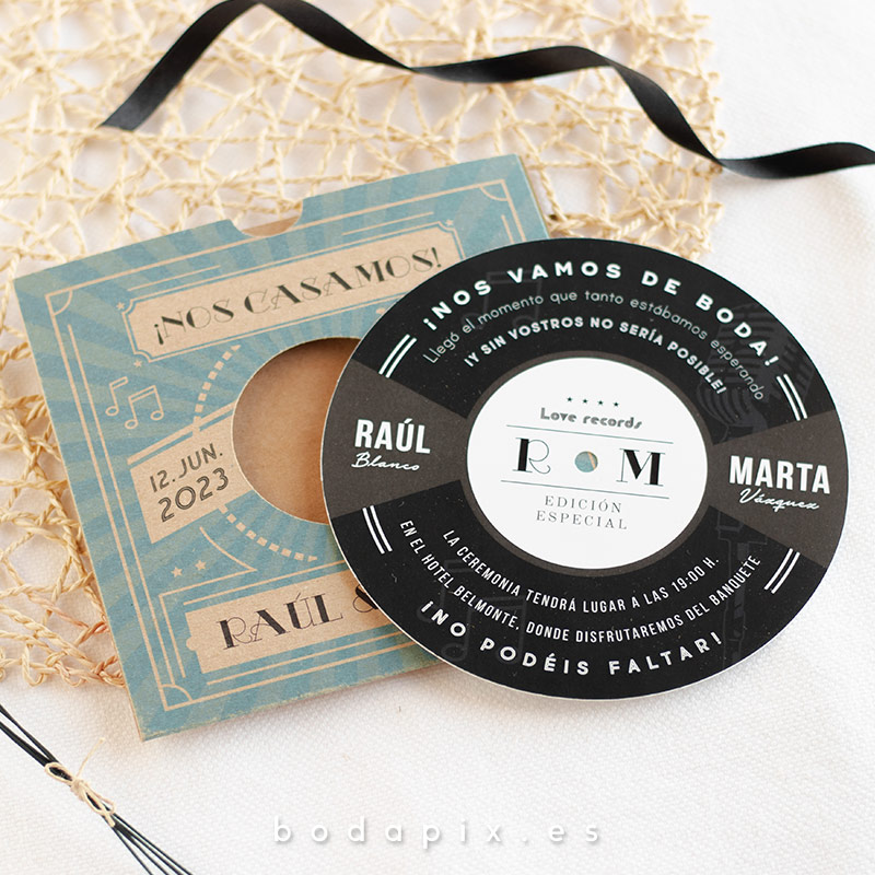 invitaciones de boda musicales