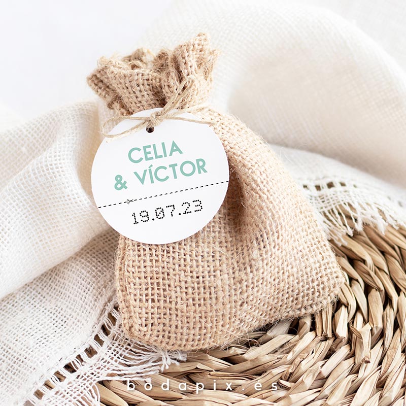 etiquetas detalles boda ticket