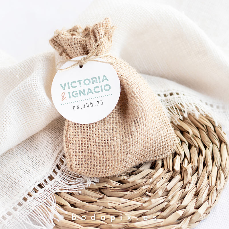 etiquetas detalles boda happiness